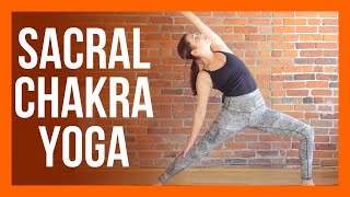 45 min Sacral Chakra Yoga  Yoga for HIPS Strength amp Stretch [upl. by Elma]