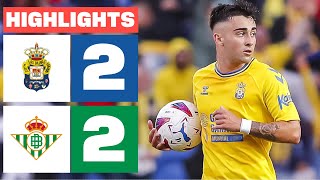 UD LAS PALMAS 2  2 REAL BETIS  RESUMEN LALIGA EA SPORTS [upl. by Averat]