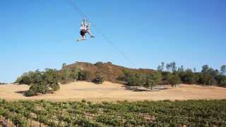 The Pinot Express Zipline  The Biggest Thrill in Wine Country [upl. by Eatnoid]