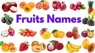 Learn fruits name in Englishfruits namelearn fruits name with picturesFunwithKids18 [upl. by Ahsiyt]