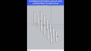 GROUPS VS COMPONENTS in SketchUp shorts [upl. by Frymire]