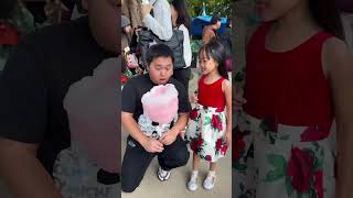 Cotton candy prank on dad 😱🤣👧🏻❤️🥰✅🌈🚀 [upl. by Kiersten137]