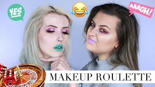 MAKEUP ROULETTE CHALLENGE Z ADĄ GROTKOWSKĄ  lamakeupebella [upl. by Thapa834]