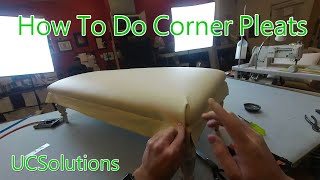 Upholstery for Beginners  How to Finish a Bench Seat  Tricky Corner Pleats Made Simple [upl. by Drofxer]