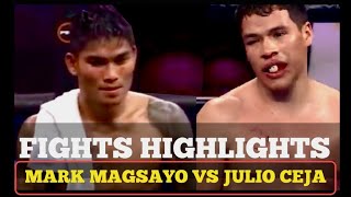 MARK MAGSAYO VS JULIO CEJA FULL FIGHT KNOCKOUTS HIGHLIGHTS COMPARISONS [upl. by Rainer356]