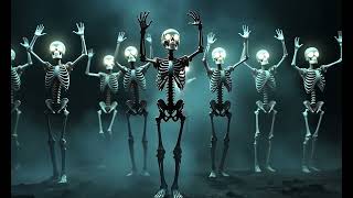 BoneChilling Skeleton Dance Right From the Start  Halloween Window Projection Loop [upl. by Jump]