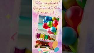 🎊 MensajeFrasesFelicitacionTarjeta De Cumpleanos 🎉✨🎁 [upl. by Vincenta212]