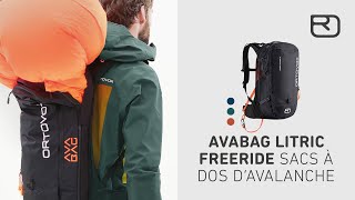 Sac à dos avalanches AVABAG LiTRIC FREERIDE Francais  ORTOVOX [upl. by Ahsiki]