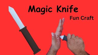 Paper Magic knife making  DIY Paper Knife  origami Knife knife [upl. by Duffy556]