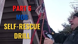 PART 6 SINGLEHANDED MAN OVERBOARD SELFRESCUE REBOARDING EQUIPMENT DRILL [upl. by Annahahs]