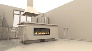 Fireplace Installation  Where can you put an Escea gas fire in your home [upl. by Amehr905]