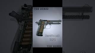 How its working Beretta m9 1976  3d animation  shorts subscribe [upl. by Glogau]