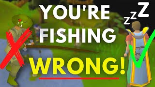 OSRS  Most Efficient Fishing Guide  AFK 1 To 99  Hidden Strategy  EASY AFK PET [upl. by Anorahs833]