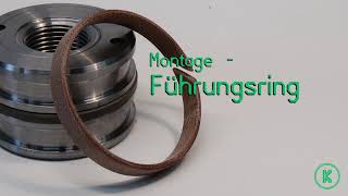 Montage  Führungsring amp Führungsbänder für Hydraulikzylinder Kolbenstange [upl. by Kenric]