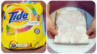 Laundry Detergents Tide Pods and Tide Aqua Powder 🤍 Sponges Squeezing 🤍 ASMR [upl. by Aiht]