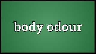 Body odour Meaning [upl. by Enomsed689]