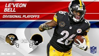 LeVeon Bells 155 Total Yards amp 2 TDs  Jaguars vs Steelers  Divisional Round Player HLs [upl. by Etteinotna219]