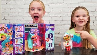 Opening Hairdorables Surprise Doll Toys With Trinity [upl. by Caron]