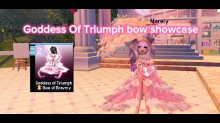 NEW GODDESS OF TRIUMPH BOW SHOWCASE IN RH Royale High [upl. by Tatiania514]