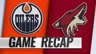 McDavid scores second goal in OT Oilers beat Coyotes [upl. by Schlicher]