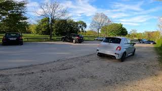 2024 Abarth 695 C Driving on German Autobahn at Sunset [upl. by Uzial89]