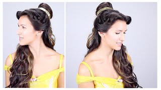 Belle Disney Princess Hair Tutorial [upl. by Eimat842]