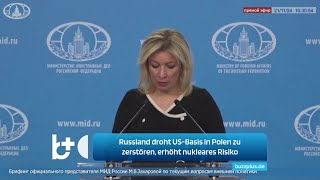 USBasis in Polen im Visier  Russland Wir werden sie zerstören Erhöht nukleares Risiko [upl. by Mcgaw84]