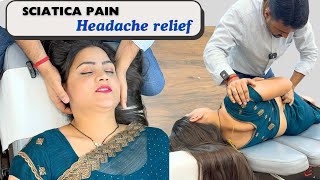 Sciatica pain treatment and headache relief by Dr Harish Grover [upl. by Ylimme]