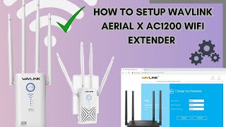 Setting up Wavlink Aerial X AC1200 wifi range extender  Wavlink Aerial X AC1200 installation [upl. by Brecher]