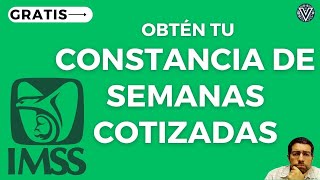 Descargar Constancia de semanas cotizadas  IMSS [upl. by Quartis]