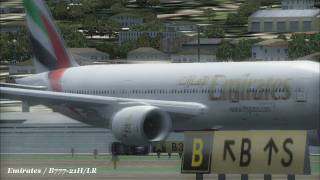 Fs2004  Emirates 77721HLR  San Francisco  Dubai  EK226 [upl. by Desirae]