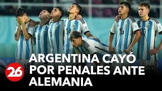 MUNDIAL SUB 17 Argentina cayó por penales ante Alemania en semifinales [upl. by Gilboa]