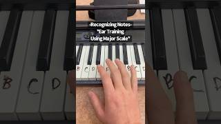 recognizing notes ear training using major scale [upl. by Iolande]