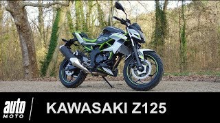 Kawasaki Z125 Essai POV AutoMotocom [upl. by Grunberg]