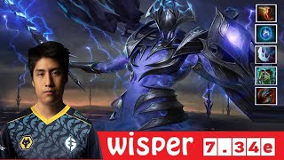 DOTA 2 Wisper the RAZOR OFFLANE 734e [upl. by Janie]