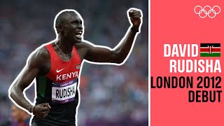 David Rudishas 🇰🇪first Olympic race  Debuts [upl. by Strang822]