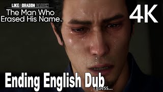 Like a Dragon Gaiden The Man Who Erased His Name English Dub Ending 4K [upl. by Ellehsim327]