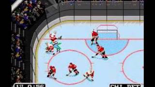 NHL 94  Red Wings vs Blackhawks [upl. by Nobile]