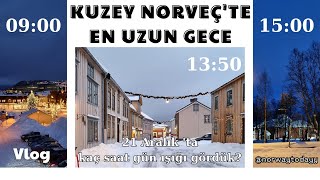 KUZEY NORVEÇ TE EN UZUN GECE KAÇ SAAT AYDINLIK  ÇOCUKLAR OKULA NASIL GİDİYORMAHALLE TURUvlog100 [upl. by Greyson972]