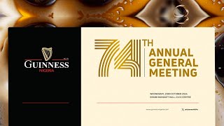 GUINNESS NIGERIA 74TH AGM 2024 [upl. by Novaelc259]