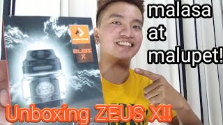 Zeus X RTA by GeekVape UNBOXING and QUICK BUILDTop Airflow Vaping 🇵🇭 Ph My 1st unboxing Video [upl. by Corri]