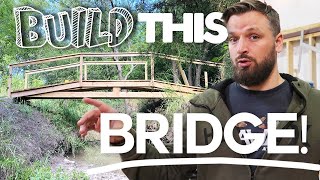 DIY Bridge Over Creek  StepbyStep Construction Guide [upl. by Seabury]