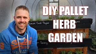 Build your own pallet herb garden for winter [upl. by Jakie]