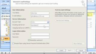 How to configure an email account in Outlook 2007  Configuring Email Tutorials [upl. by Akkin]