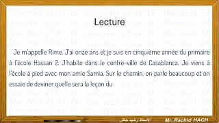 Enseignement Explicite niveaux 5ème et 6ème année du primaire 1er texte [upl. by Daisy934]