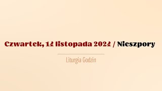 Nieszpory  14 listopada 2024 [upl. by Weston]