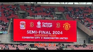 MUFC Matchday Vlog At Wembley  AN FA CUP SEMI FINAL TO REMEMBER AS UNITED WIN ON PENALTIES [upl. by Bohrer43]