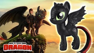 TOOTHLESS DRAGON PONY Custom How to Train Your Dragon Tutorial DIY [upl. by Nevada]