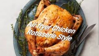 Rotisserie Chicken In a TOWER AIR FRYER OVEN maybe a gimmick or useful option cooking [upl. by Eenimod]