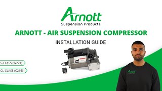 Arnott Air Suspension Compressor Installation Video MercedesBenz SClass W221 and CLClass C216 [upl. by Zeni]